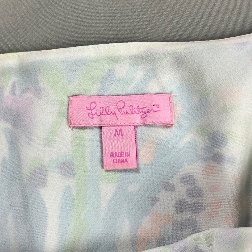 Lilly Pulitzer Deanna Long Maxi Dress in Sea Soirée Print Women Medium Boho Chic - Picture 4 of 13